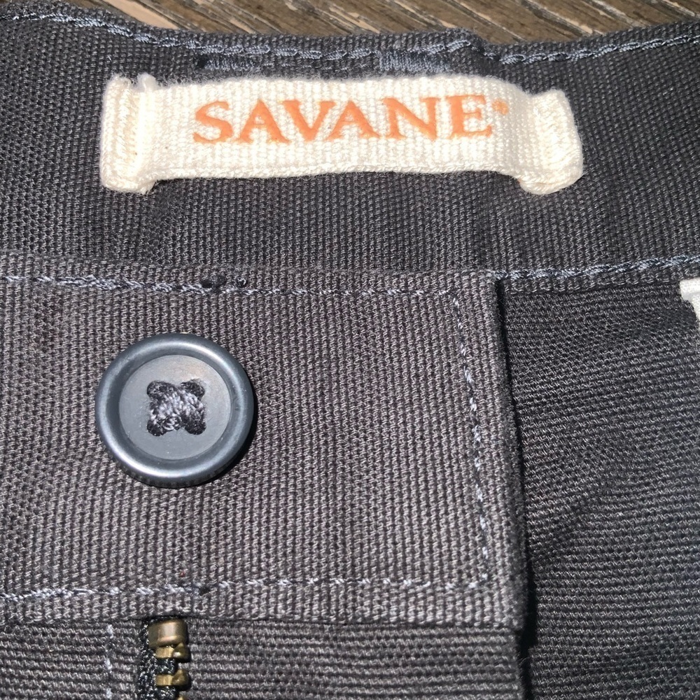 Savane Gray 8” Cargo Hiking Shorts Comfort Waist Tech Pocket Sun Protection 38 - Picture 10 of 11